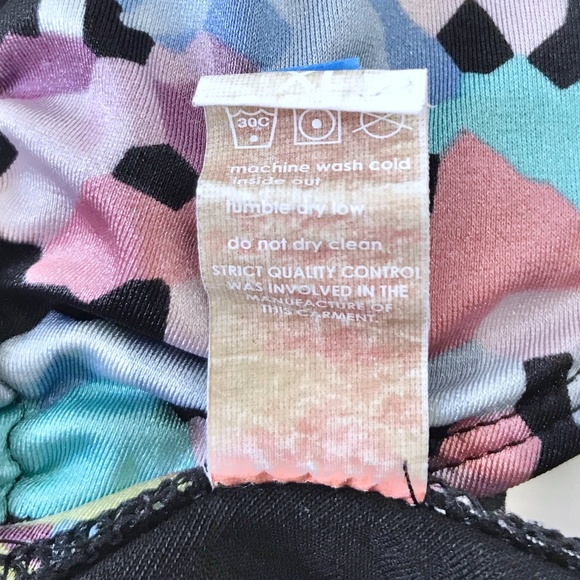 Folded & Hung Multicolor Abstract String Bikini - Picture 8 of 8